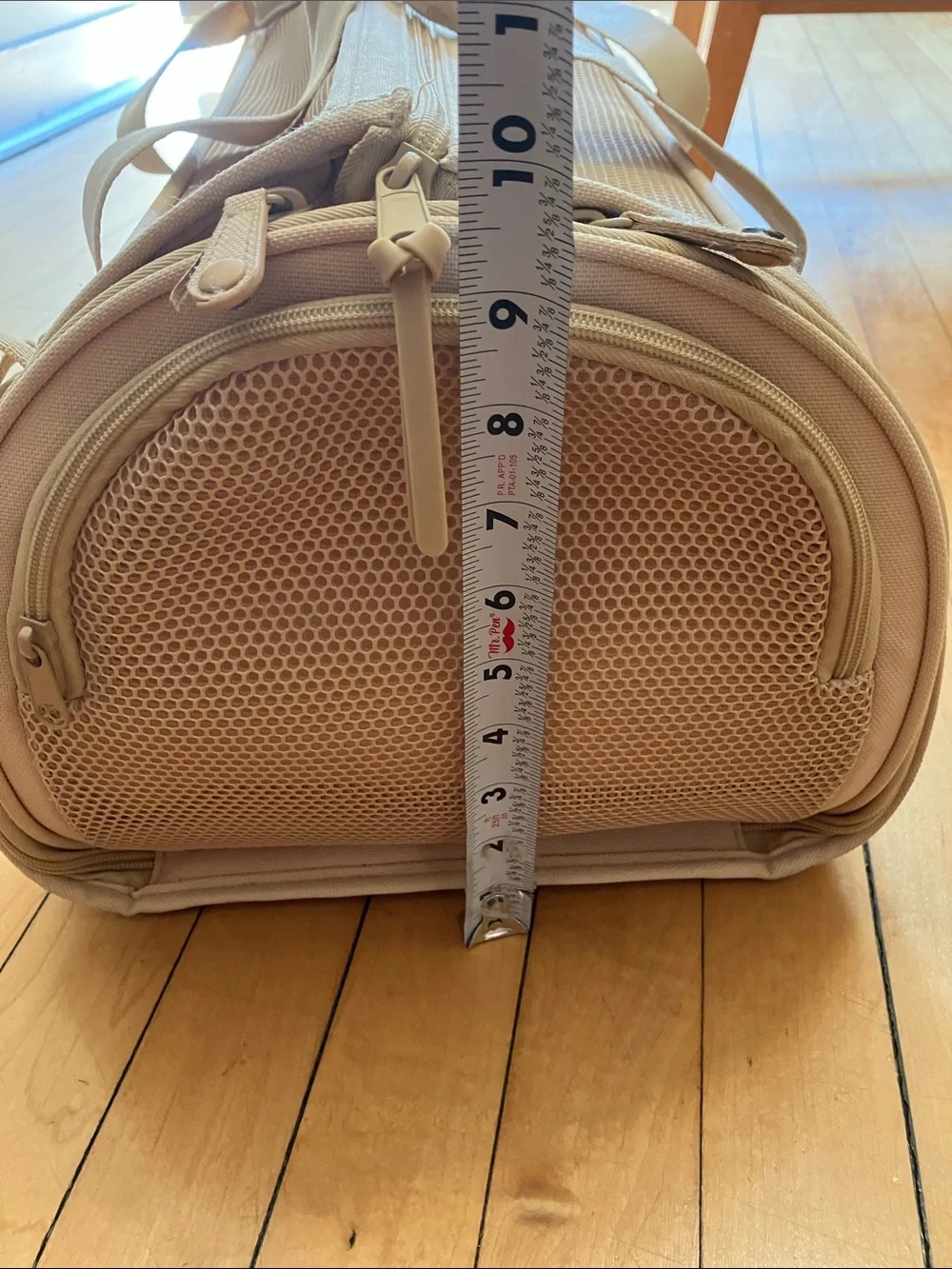 Wild One Airline Soft Mesh Beige Tan Small Pet Carrier 18 Inches